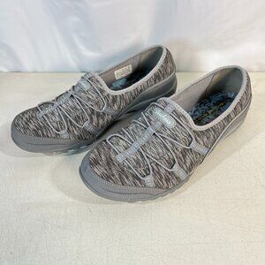 Skechers Women's Breathe Easy Relaxed Fit SN 23033 Grey Blue Casual Shoes Sz 10